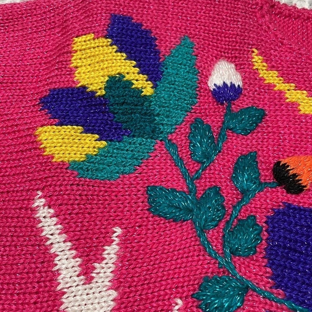 Vintage 80s Jaclyn Smith Knit Pink Sweater - Picture 9 of 16